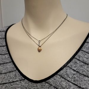 Fossil stainless steel necklace